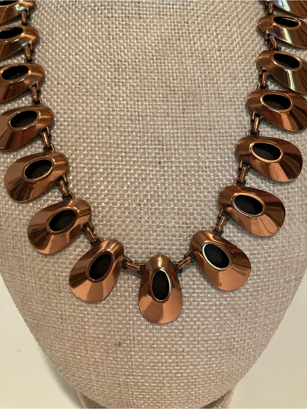 RENOIR SIGNED “HONEY BEAR” MODERNIST COPPER NECKLACE